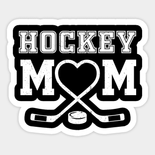 Hockey Mom tee Heart Hockey top Love Hockey Custom Hockey Player with any number Sticker